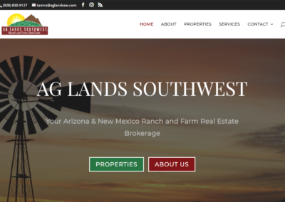 AG Lands Southwest -Web Design - KB Graphic and Web